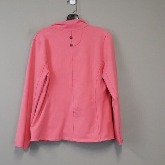Neon Buddha Womens Jacket Small Pink Wearable Art Lagenlook Soft Knit - Picture 6 of 7